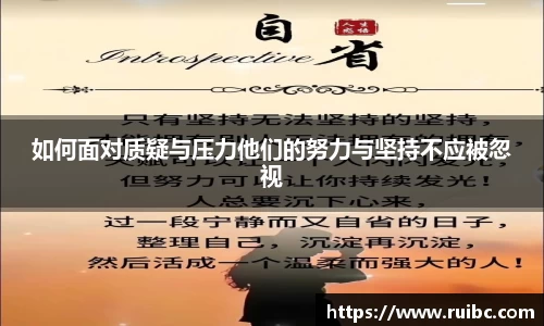 如何面对质疑与压力他们的努力与坚持不应被忽视